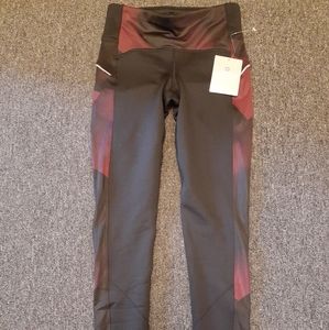 Athleta Women's Legging Size XS Black Back Zip Poc